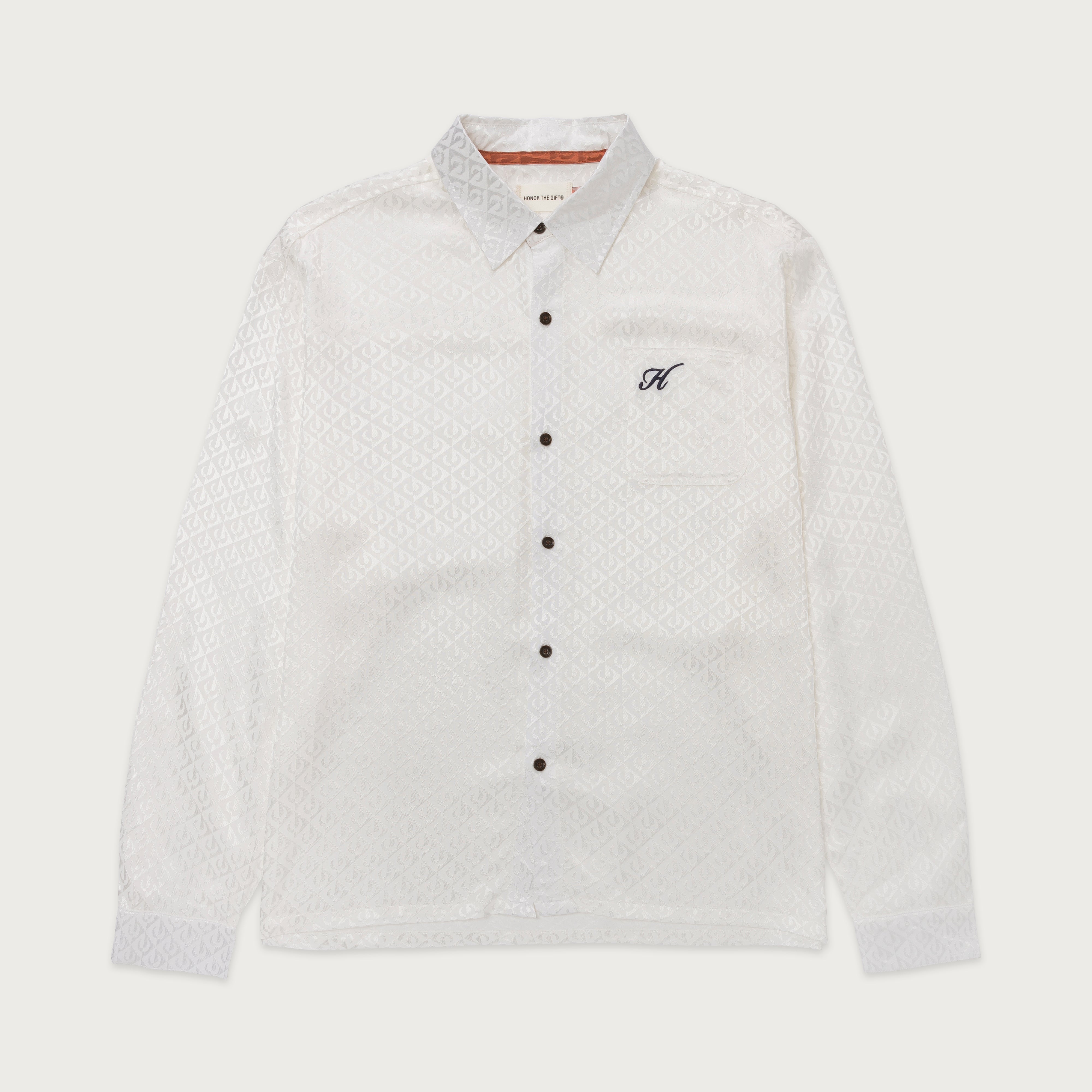 Race Night Button Up - White Race Night Button Up - White