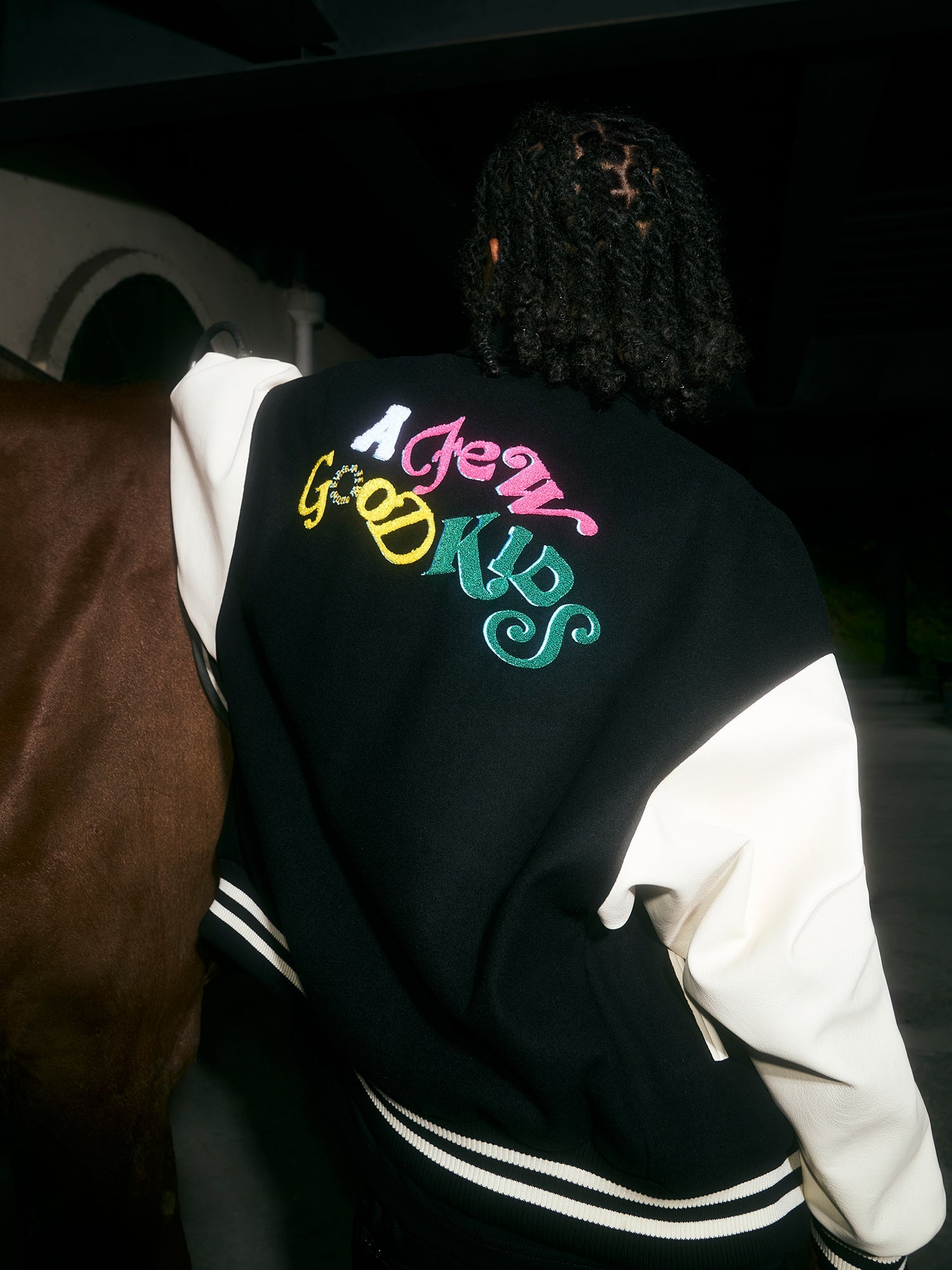 DONCARE(AFGK) “Horse logo varsity jacket” DONCARE(AFGK) “Horse logo varsity jacket”