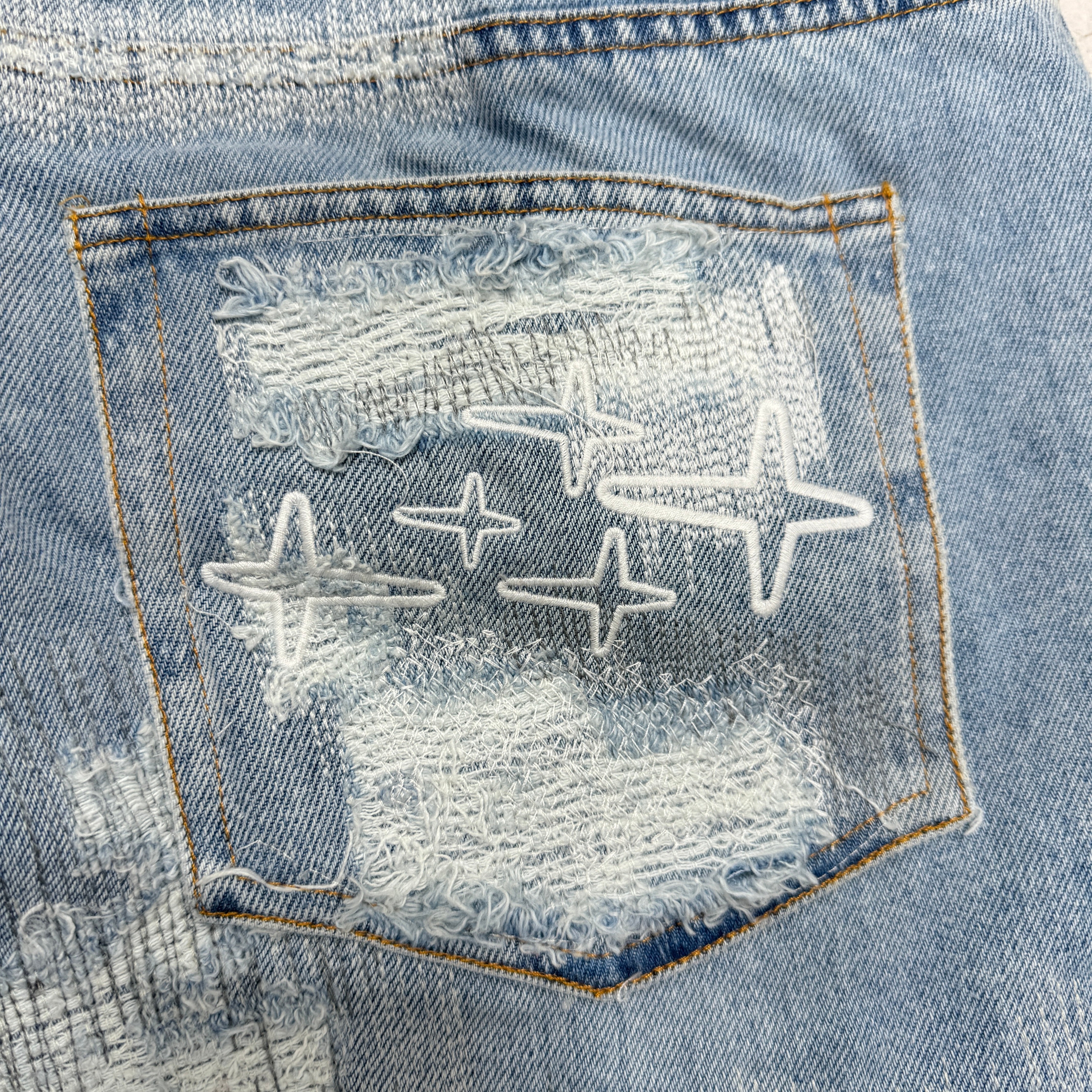 Distressed Denim Shorts Distressed Denim Shorts