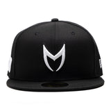 CAP106 - MSTR FITTED HAT / BLACK & WHITE CAP106 - MSTR FITTED HAT / BLACK & WHITE
