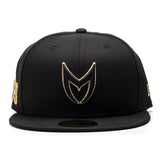 CAP107 - MSTR FITTED HAT / BLACK & GOLD CAP107 - MSTR FITTED HAT / BLACK & GOLD