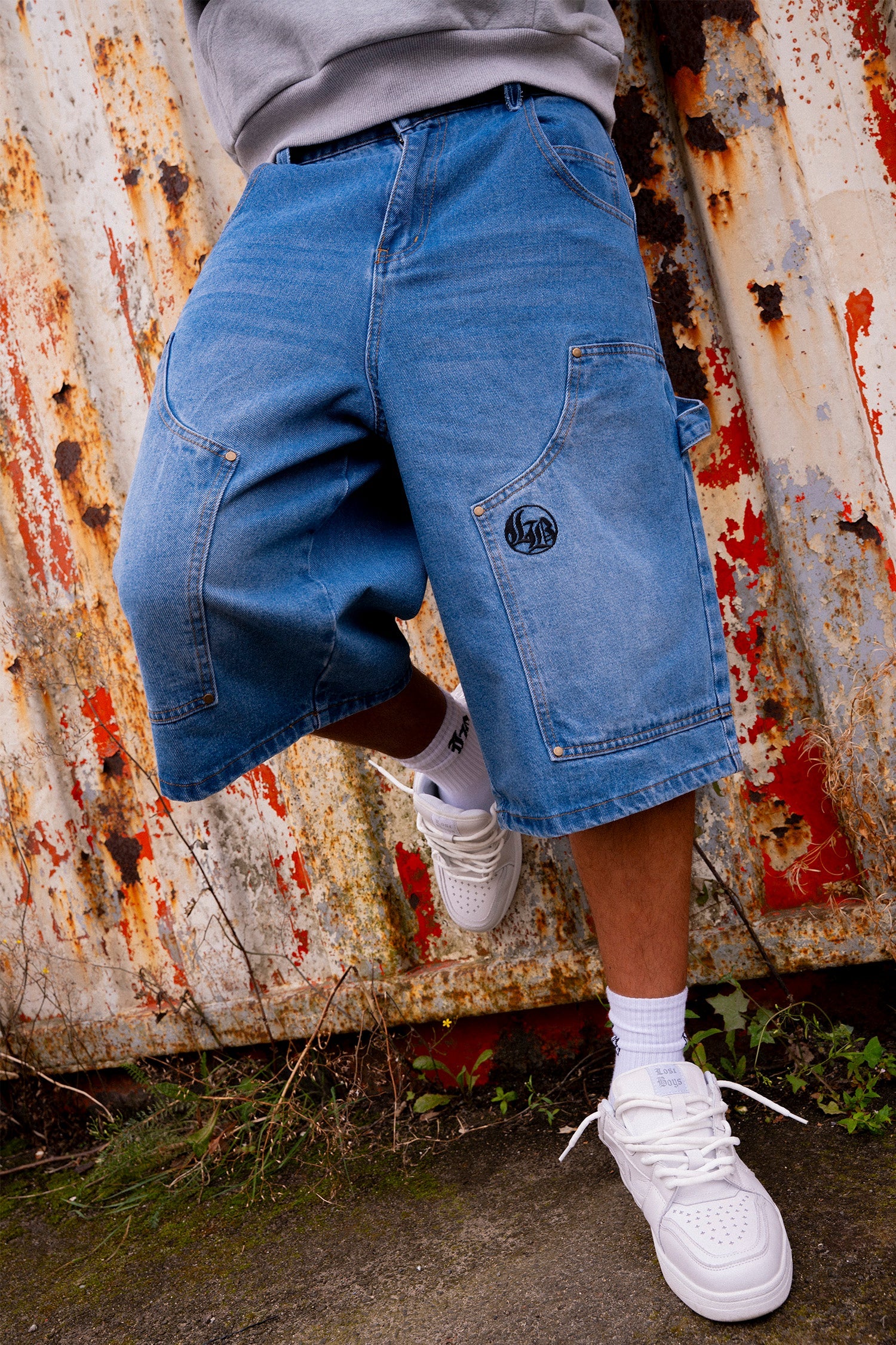 CARPENTER JORTS - Stonewashed Blue CARPENTER JORTS - Stonewashed Blue