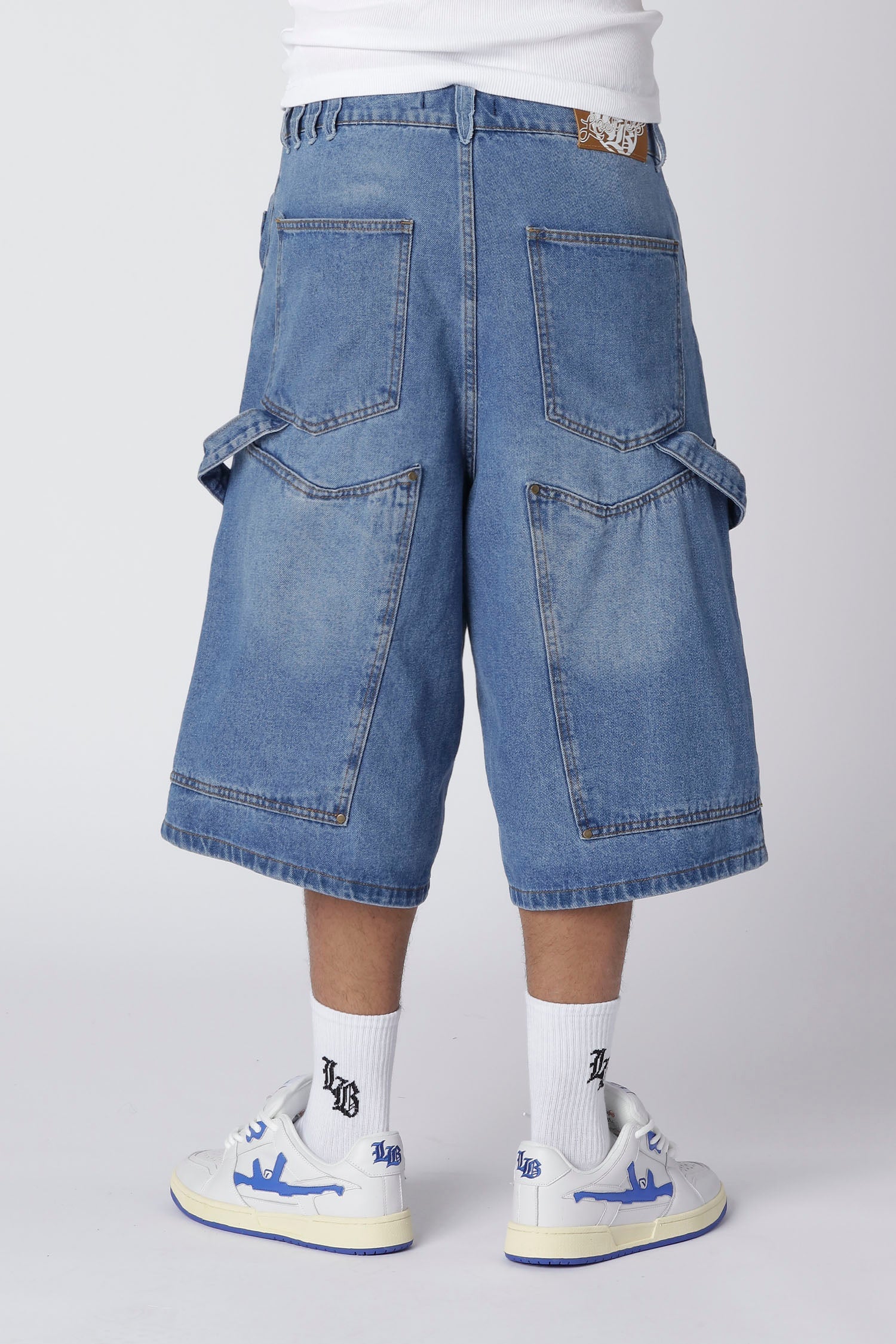 CARPENTER JORTS - Stonewashed Blue CARPENTER JORTS - Stonewashed Blue