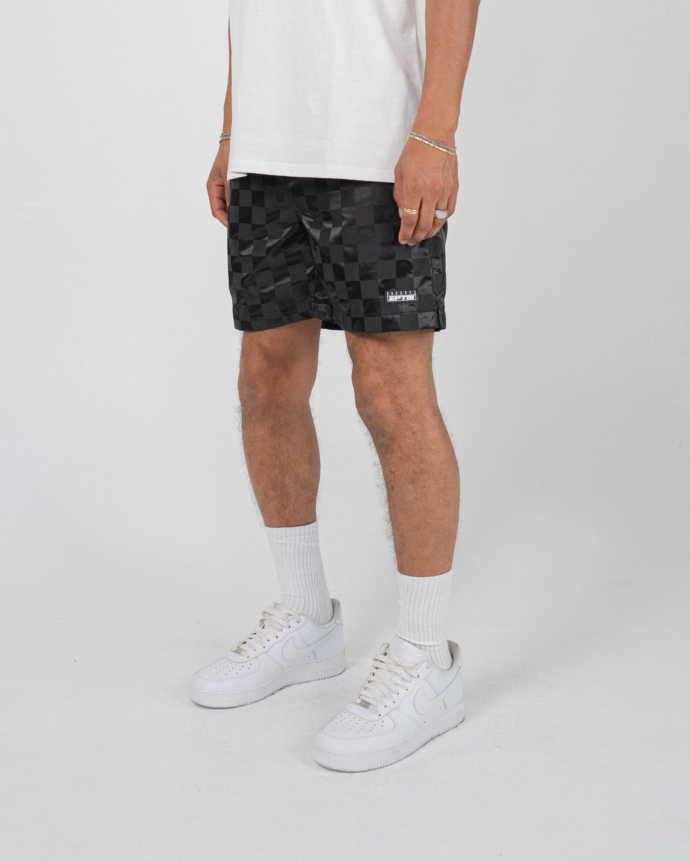 EPTM Checkerboard Shorts - Black EPTM Checkerboard Shorts - Black