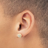 14k Solid Gold Diamond Halo Stud Men's Earrings .33CTW 14k Solid Gold Diamond Halo Stud Men's Earrings .33CTW