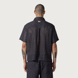 Crochet Button Up - Black Crochet Button Up - Black