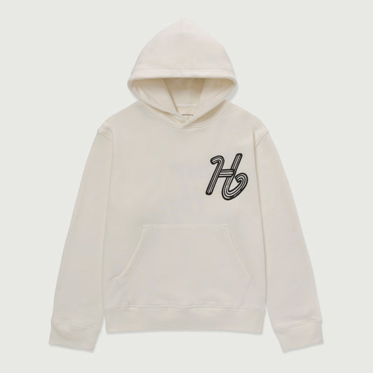 Cursive Honor Hoodie - Bone