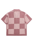 Checker Crotchet Shirt - Mauve Checker Crotchet Shirt - Mauve