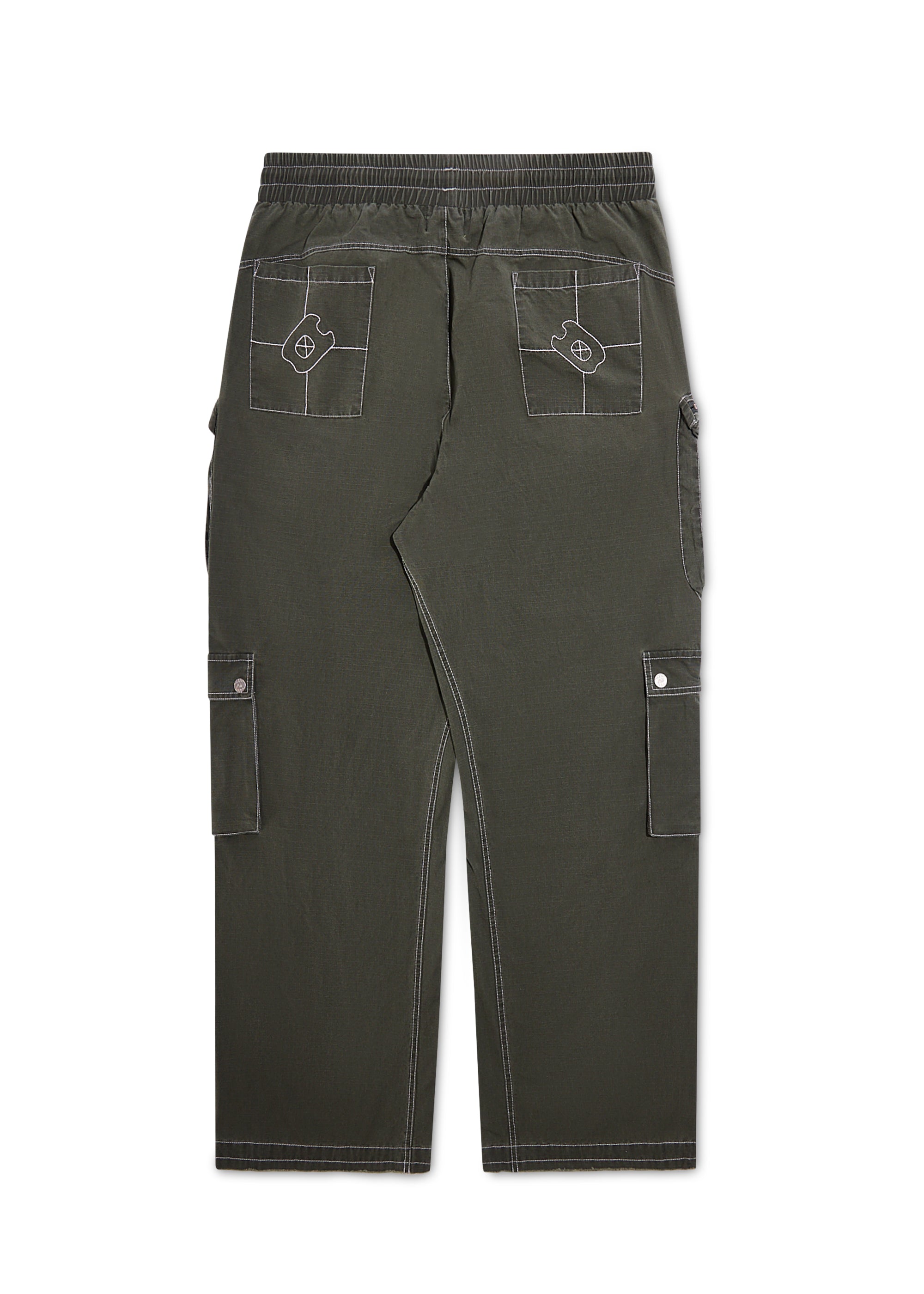 Contrast Cargo Pants - Olive Contrast Cargo Pants - Olive