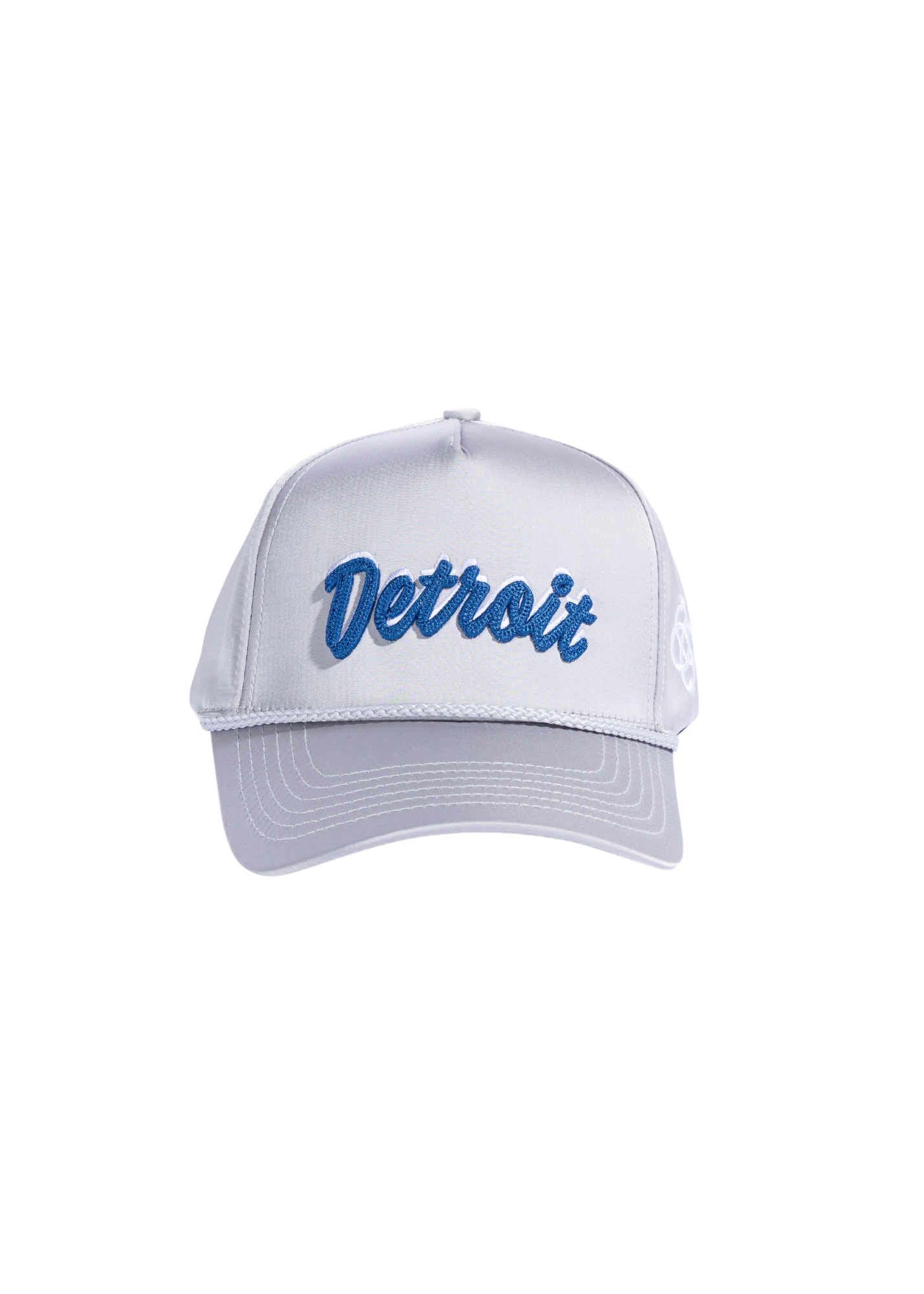Detroit Souvenir Hat (Silver Satin) Detroit Souvenir Hat (Silver Satin)