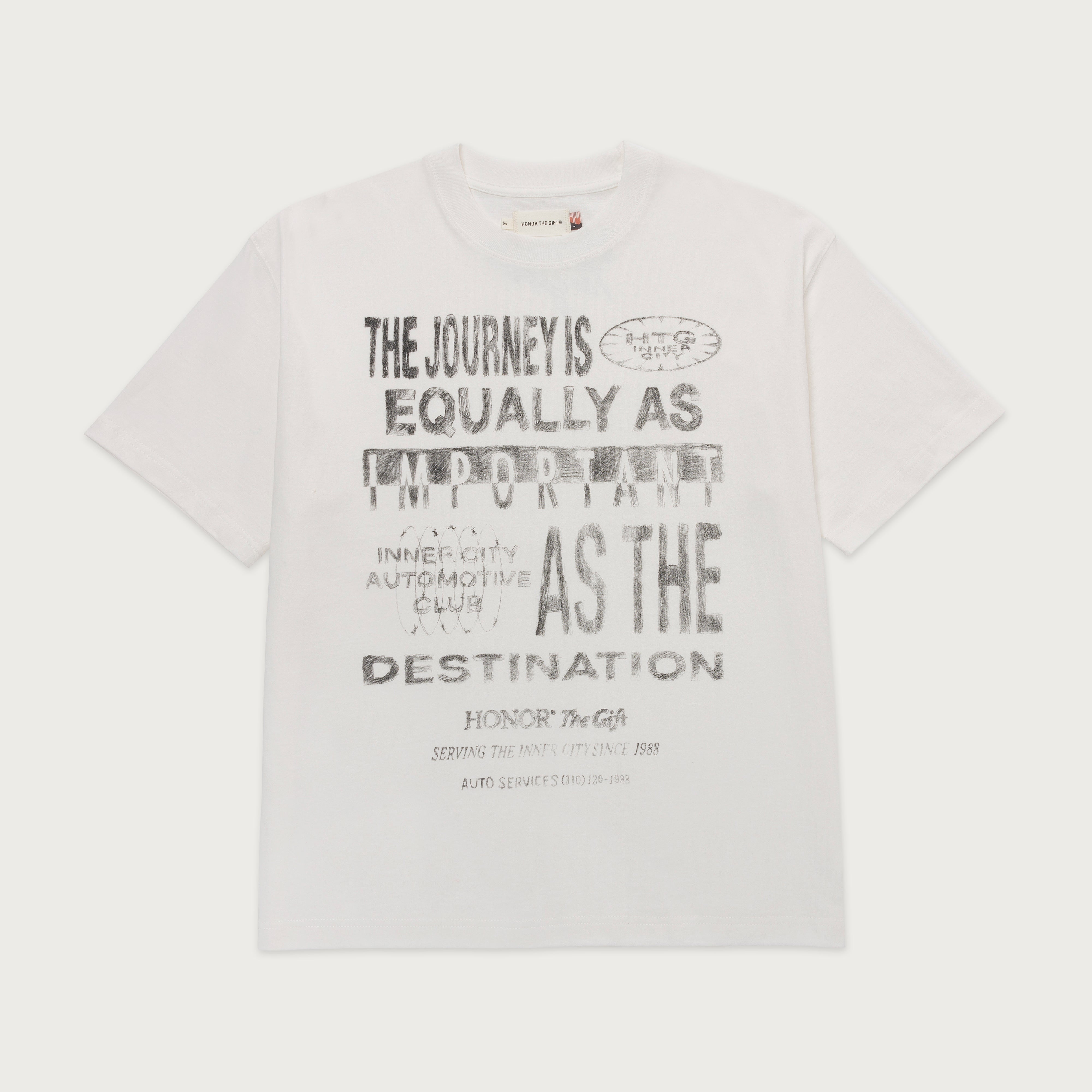 Traveled Journey Tee - White Traveled Journey Tee - White