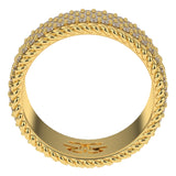 4-Row Diamond Rope Ring 4-Row Diamond Rope Ring