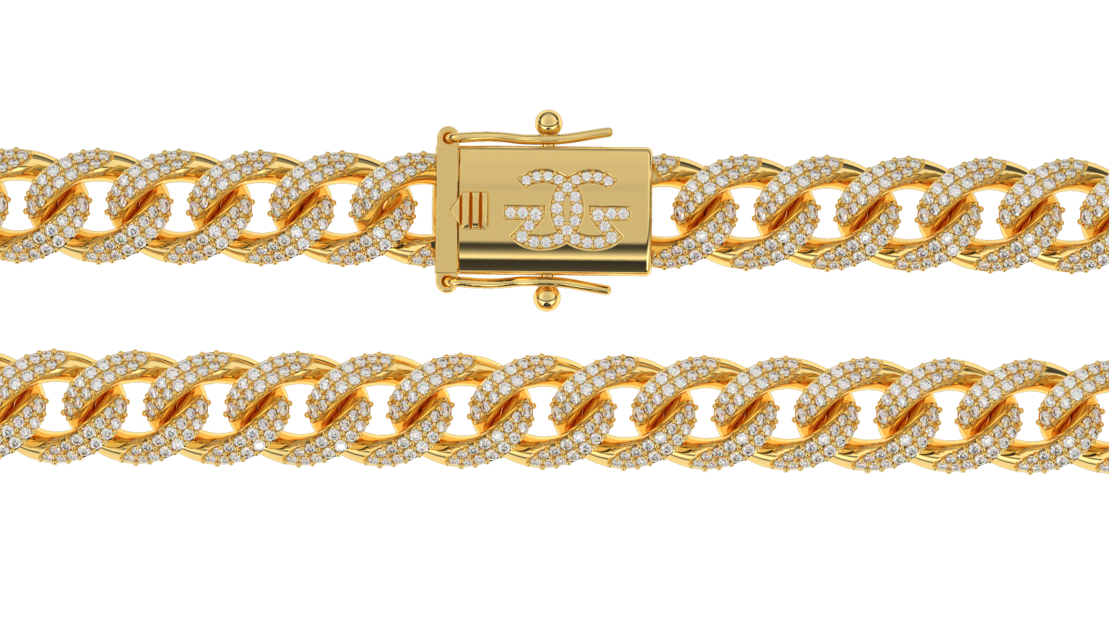 Diamond Cuban Link Chain (10mm) Diamond Cuban Link Chain (10mm)