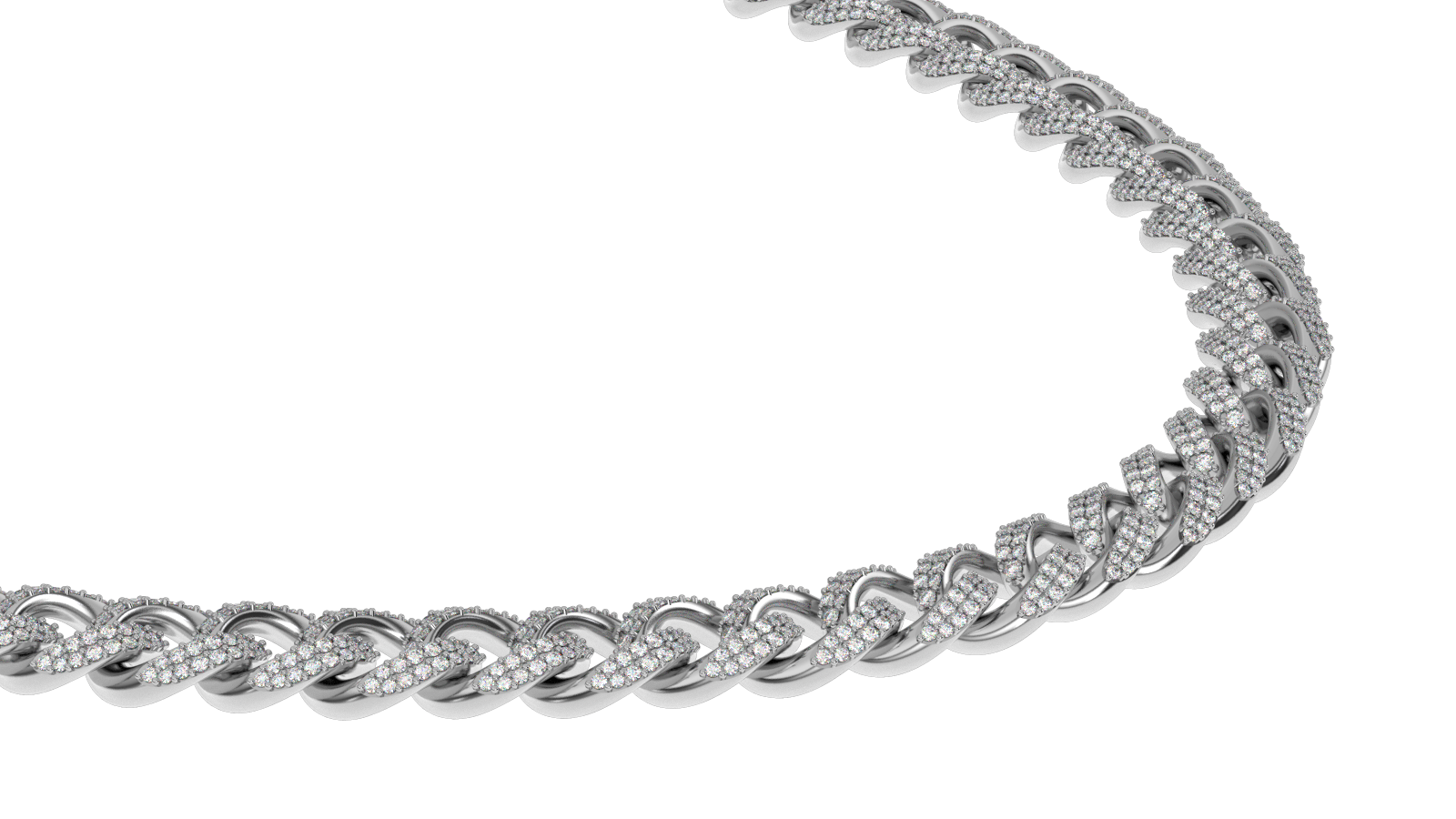 Diamond Cuban Link Chain (10mm) Diamond Cuban Link Chain (10mm)