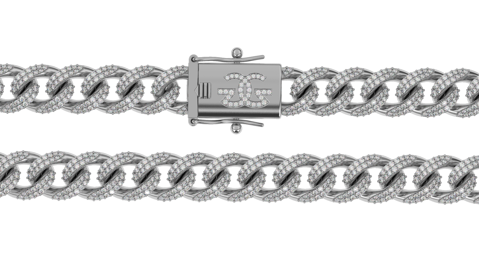 Diamond Cuban Link Chain (10mm) Diamond Cuban Link Chain (10mm)