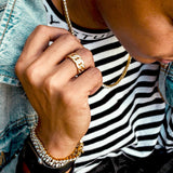 Diamond Cuban Link Ring Diamond Cuban Link Ring