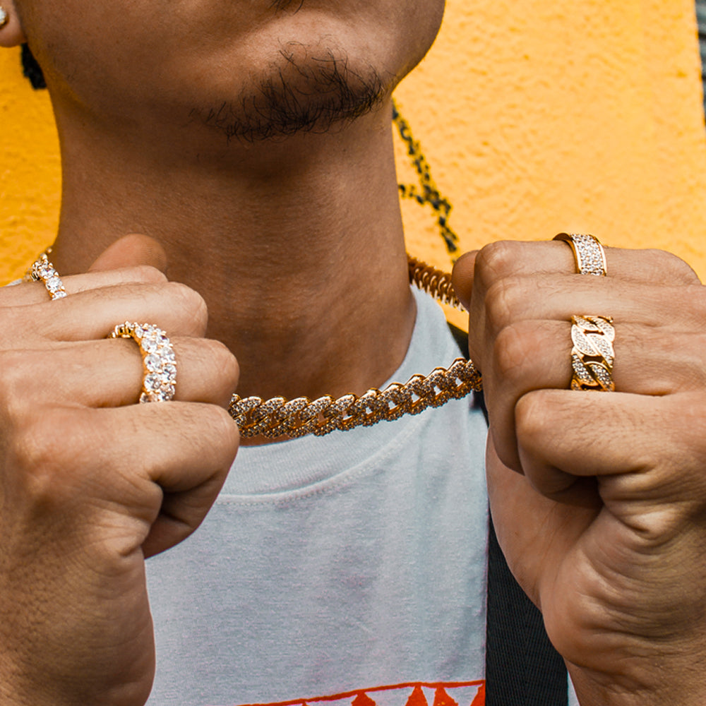 Diamond Cuban Link Ring Diamond Cuban Link Ring