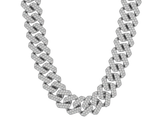 Diamond Cuban Chain Straight Edge 15mm Diamond Cuban Chain Straight Edge 15mm