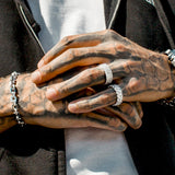 Dual Diamond Eternity Ring White Gold Dual Diamond Eternity Ring White Gold