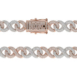 Diamond Infinity Link Chain White Gold Diamond Infinity Link Chain White Gold