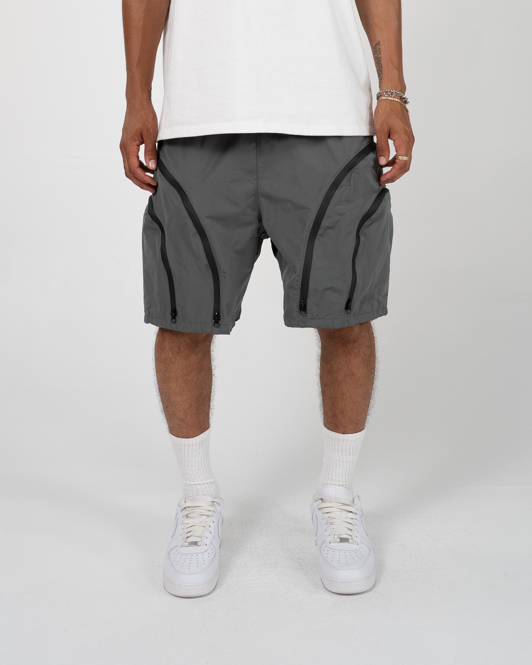 EPTM Double Zip Shorts - Grey EPTM Double Zip Shorts - Grey