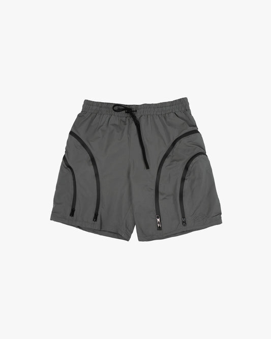 EPTM Double Zip Shorts - Grey