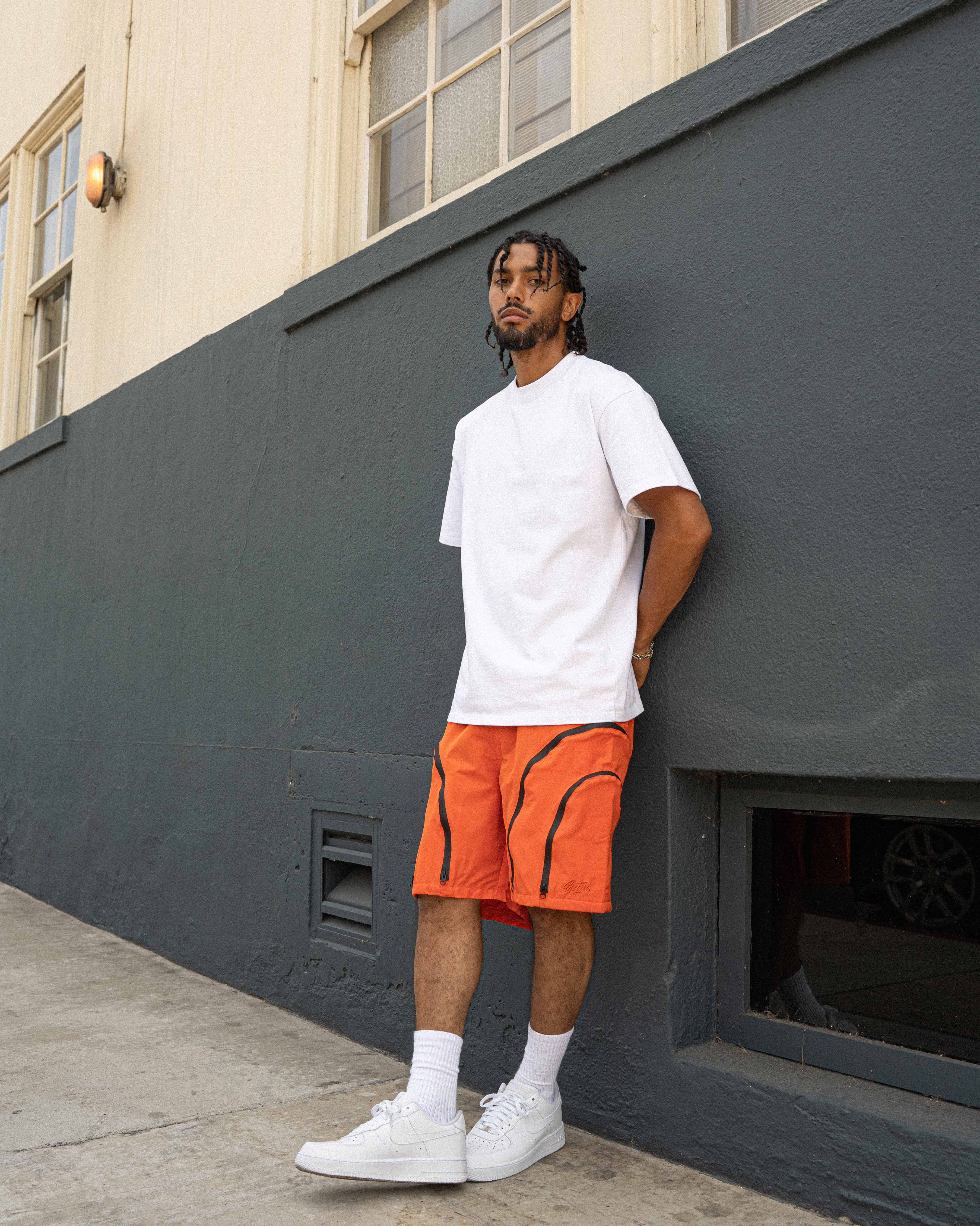 EPTM Double Zip Shorts - Orange EPTM Double Zip Shorts - Orange