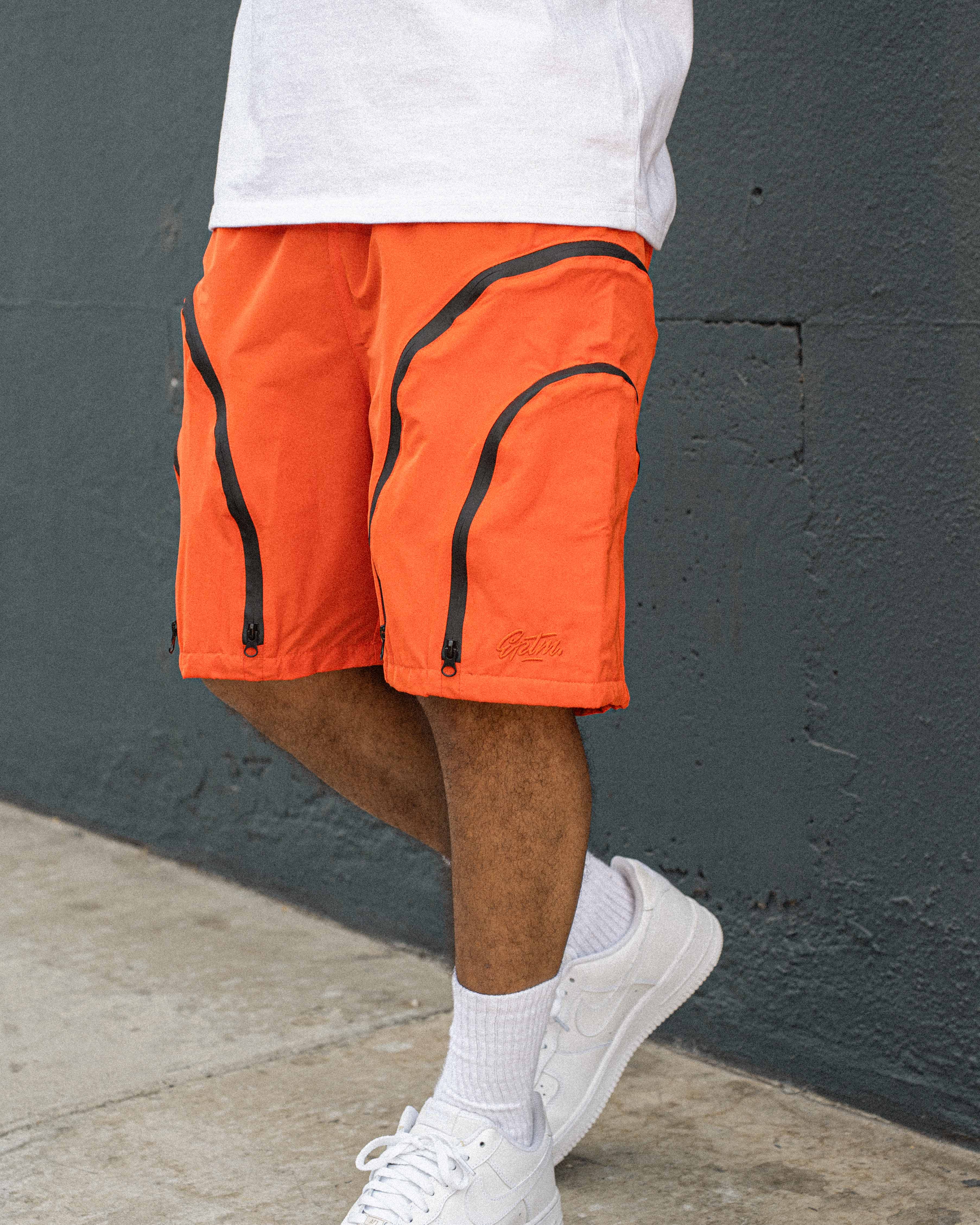 EPTM Double Zip Shorts - Orange EPTM Double Zip Shorts - Orange