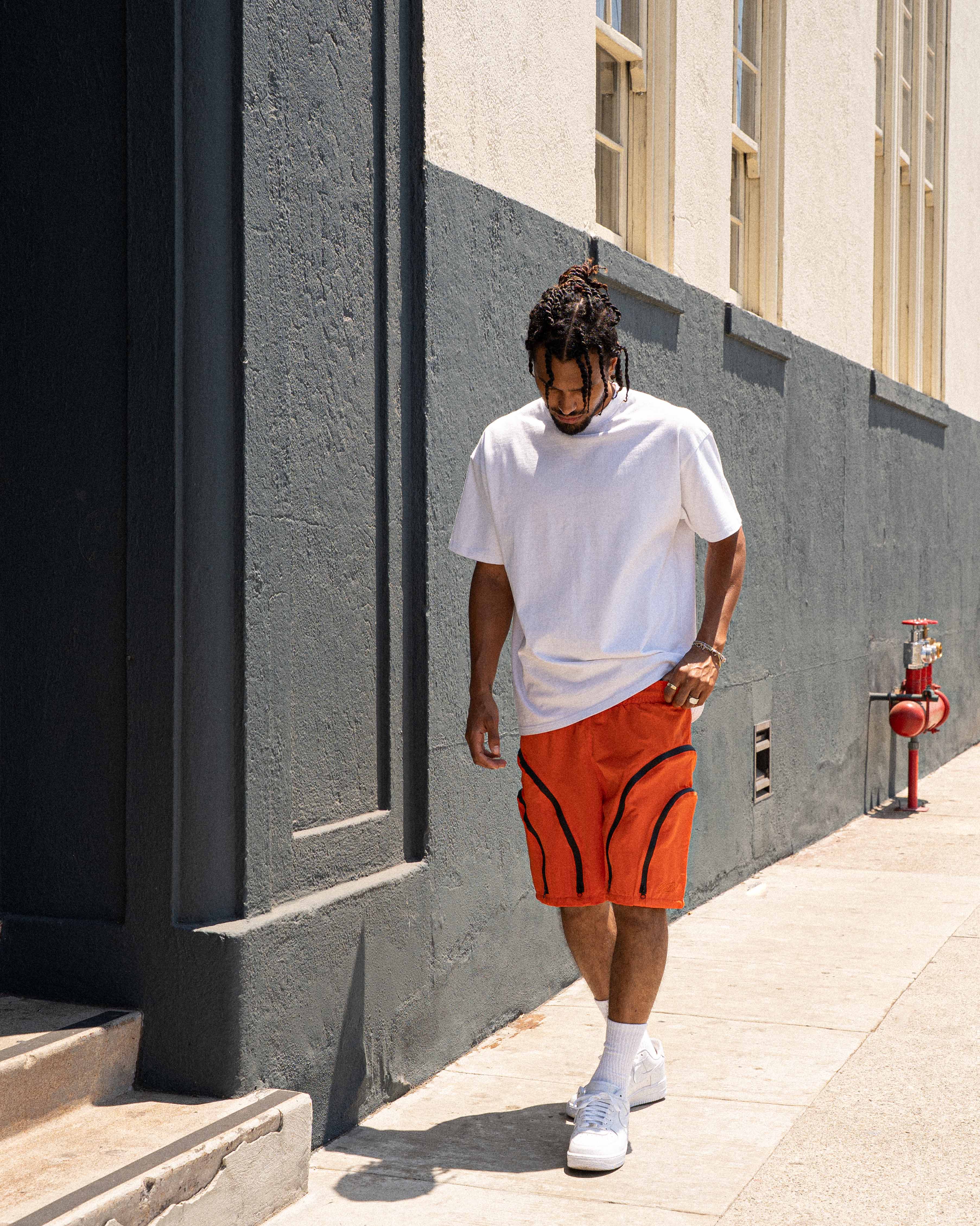 EPTM Double Zip Shorts - Orange EPTM Double Zip Shorts - Orange