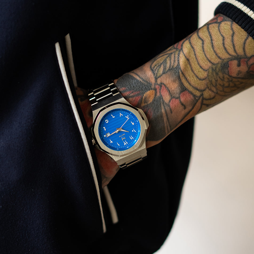 DS103SS - DAY TRIP STEEL SILVER & BLUE WATCH DS103SS - DAY TRIP STEEL SILVER & BLUE WATCH