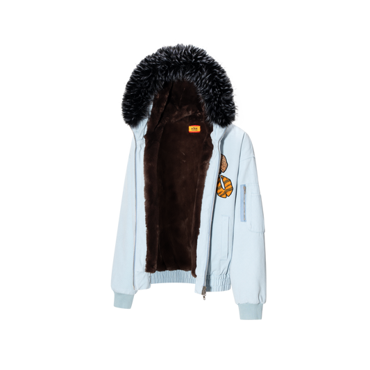 The lottery GT "Fur hooded canvas jacket"