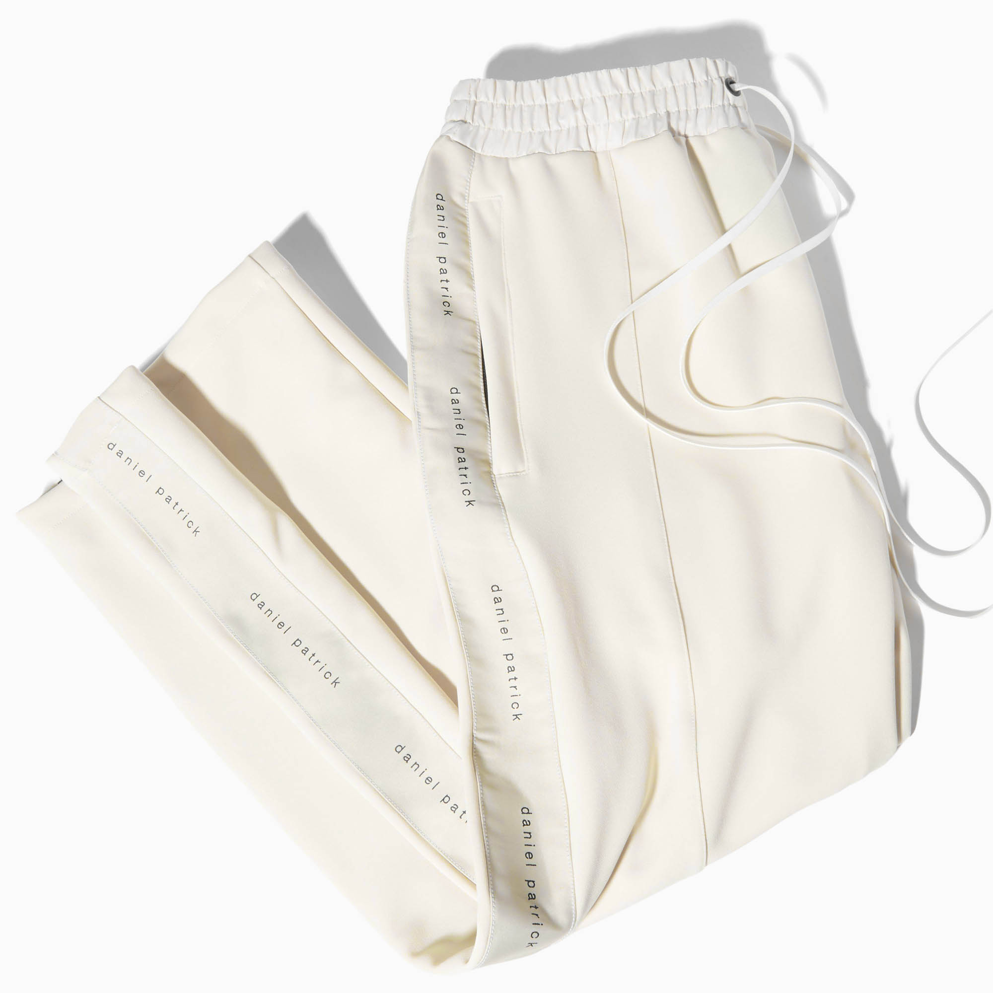bootcut track pant / ivory + ivory bootcut track pant / ivory + ivory