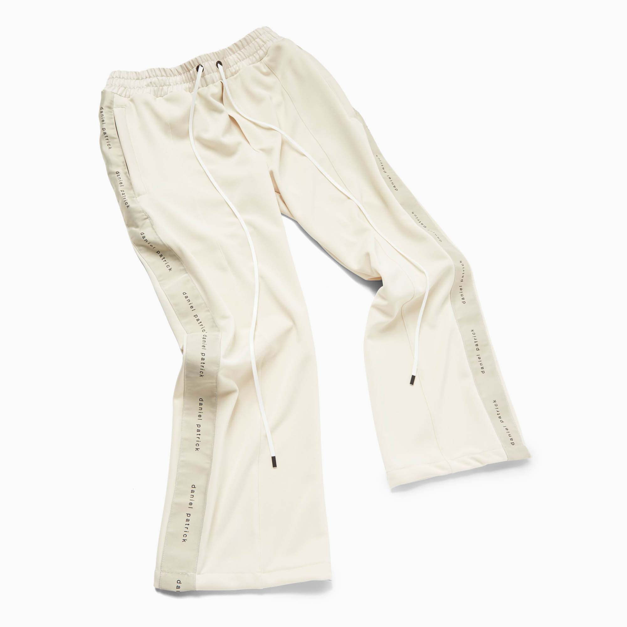 bootcut track pant / ivory + ivory bootcut track pant / ivory + ivory