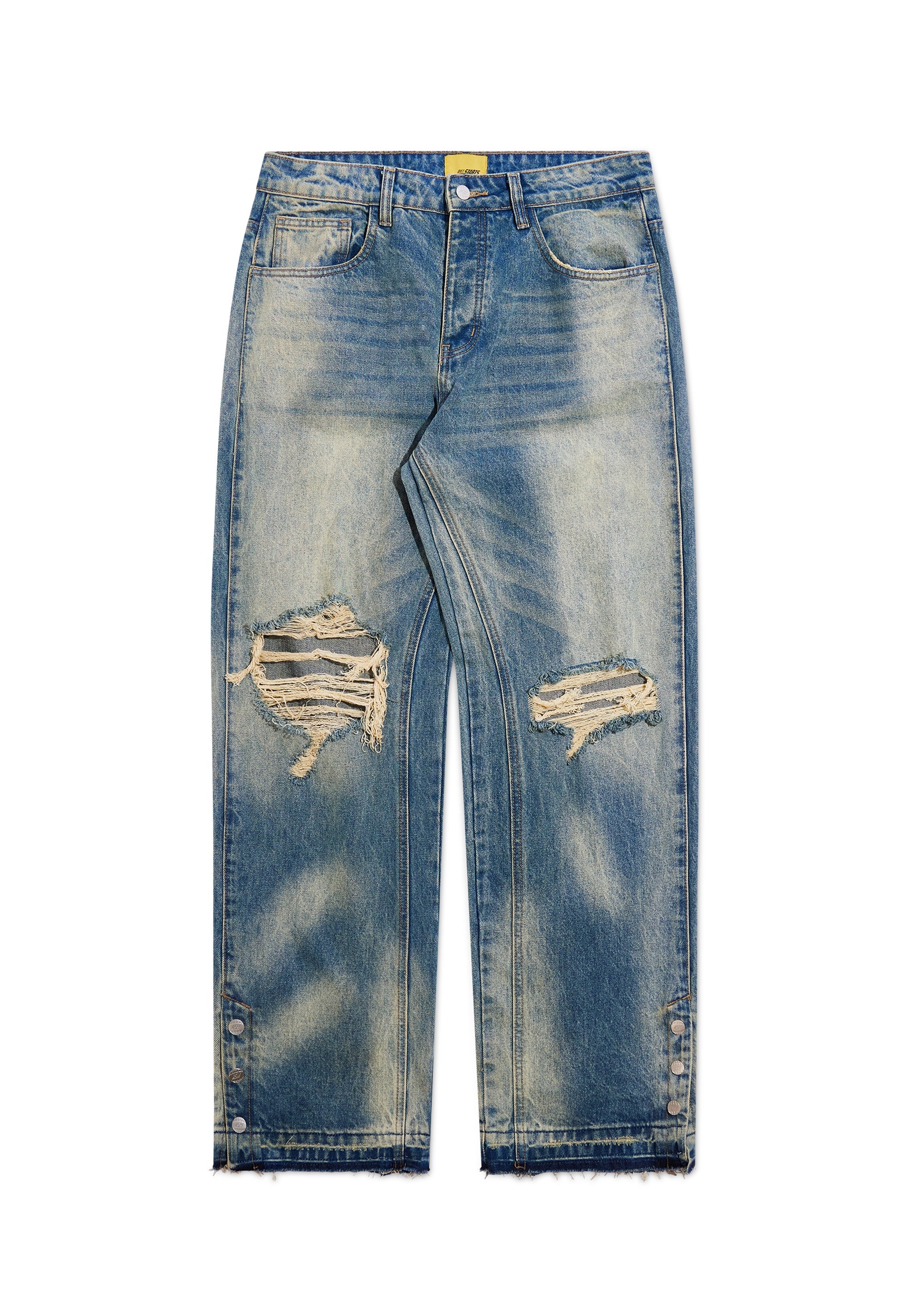 Diet Denim - Distressed Washed Indigo Diet Denim - Distressed Washed Indigo