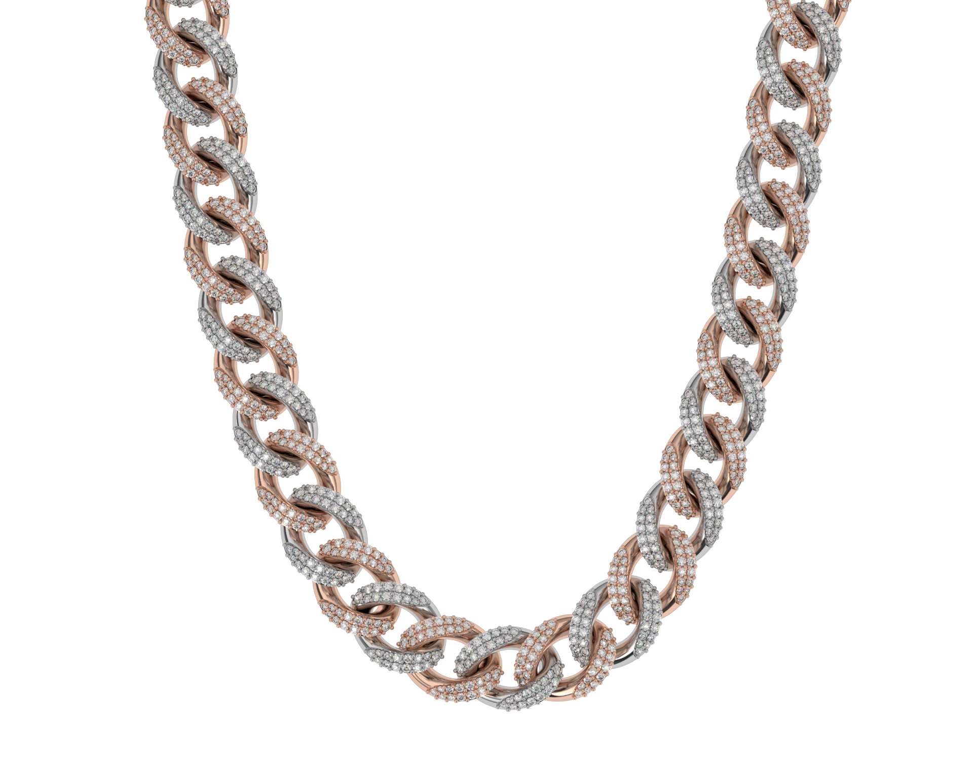 Diamond Cuban Link Chain (10mm) Diamond Cuban Link Chain (10mm)