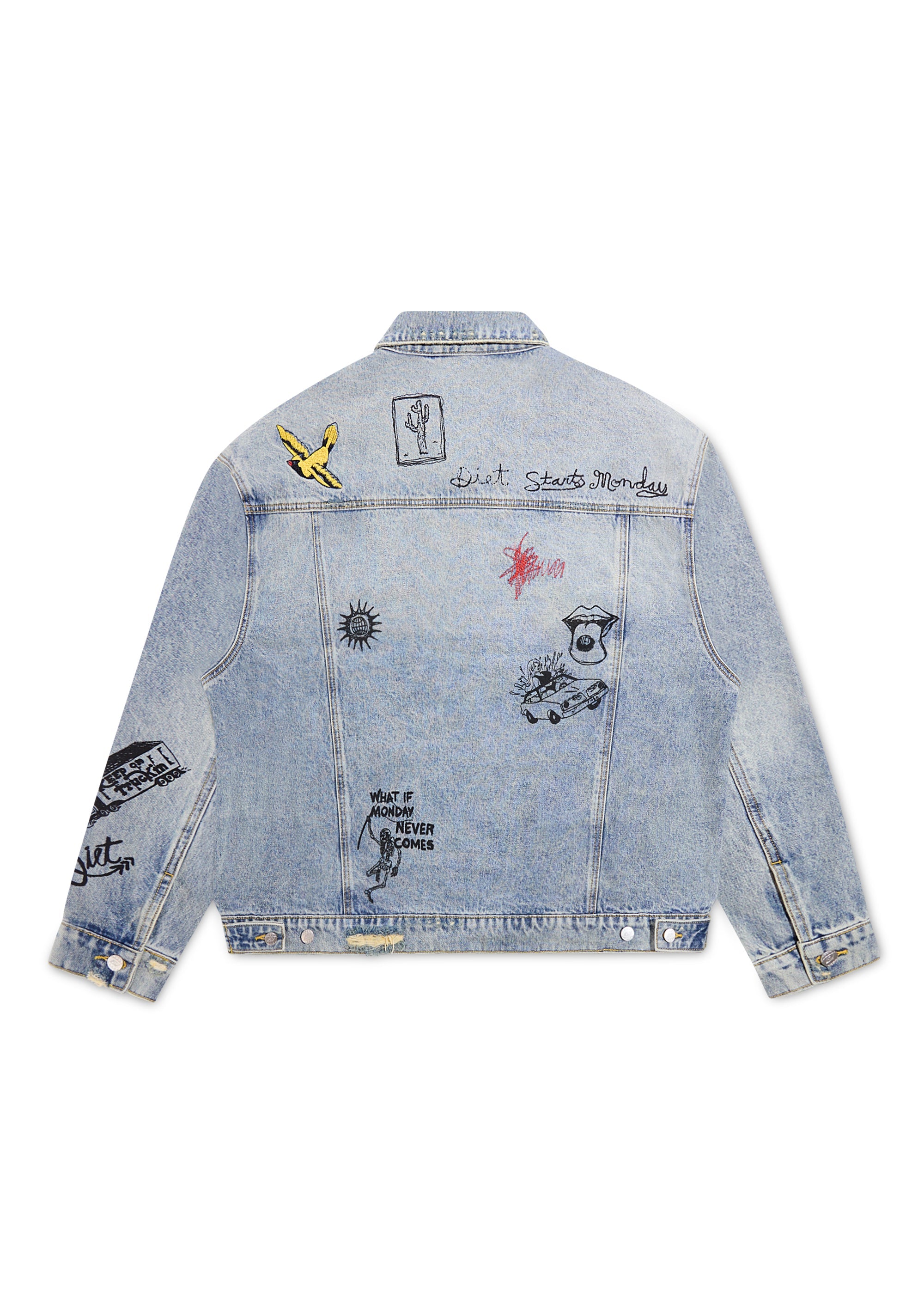 Doodle Trucker Jacket - Indigo Doodle Trucker Jacket - Indigo