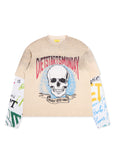 Double Layer Skull Tee - Antique White/Multi Double Layer Skull Tee - Antique White/Multi