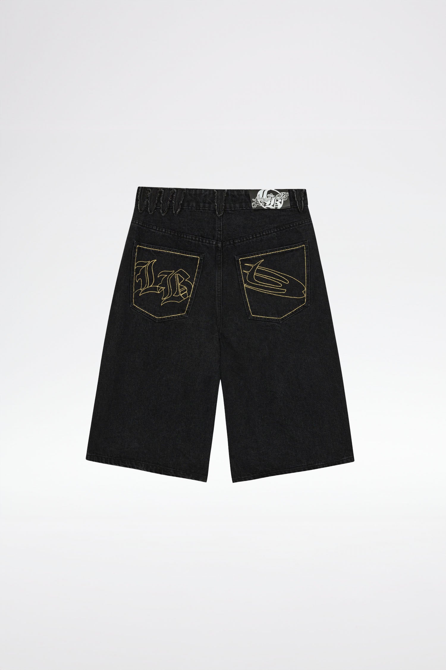 EMBROIDERY JORTS - Black EMBROIDERY JORTS - Black