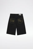 EMBROIDERY JORTS - Black EMBROIDERY JORTS - Black