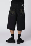 EMBROIDERY JORTS - Black EMBROIDERY JORTS - Black