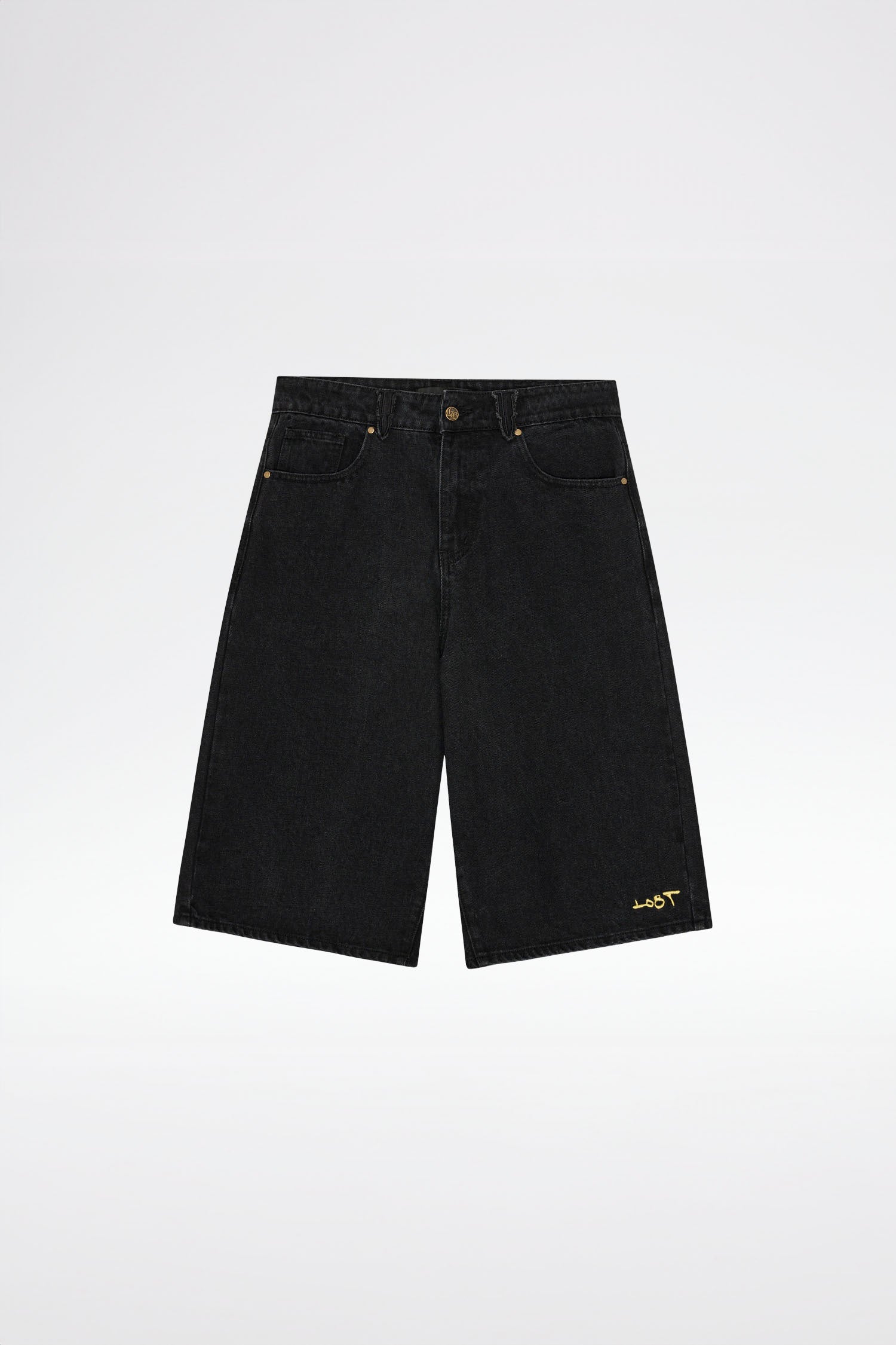 EMBROIDERY JORTS - Black EMBROIDERY JORTS - Black