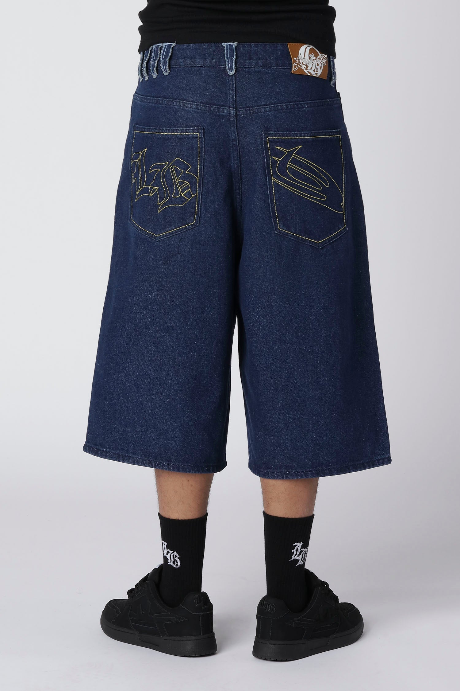 EMBROIDERY JORTS - Indigo Blue EMBROIDERY JORTS - Indigo Blue