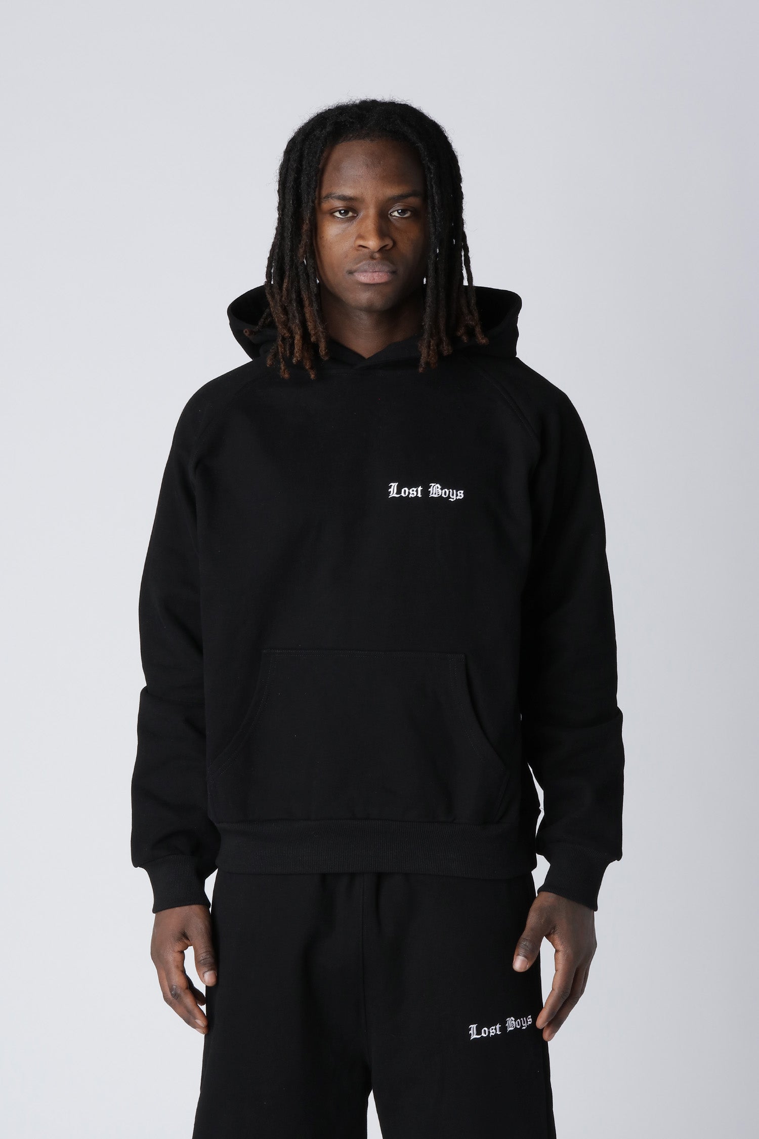 EMBROIDERY LOGO HOODIE - Black EMBROIDERY LOGO HOODIE - Black