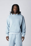 EMBROIDERY LOGO HOODIE - Clear blue EMBROIDERY LOGO HOODIE - Clear blue