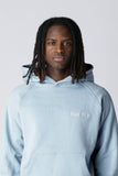 EMBROIDERY LOGO HOODIE - Clear blue EMBROIDERY LOGO HOODIE - Clear blue