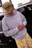 EMBROIDERY LOGO HOODIE - Gray EMBROIDERY LOGO HOODIE - Gray