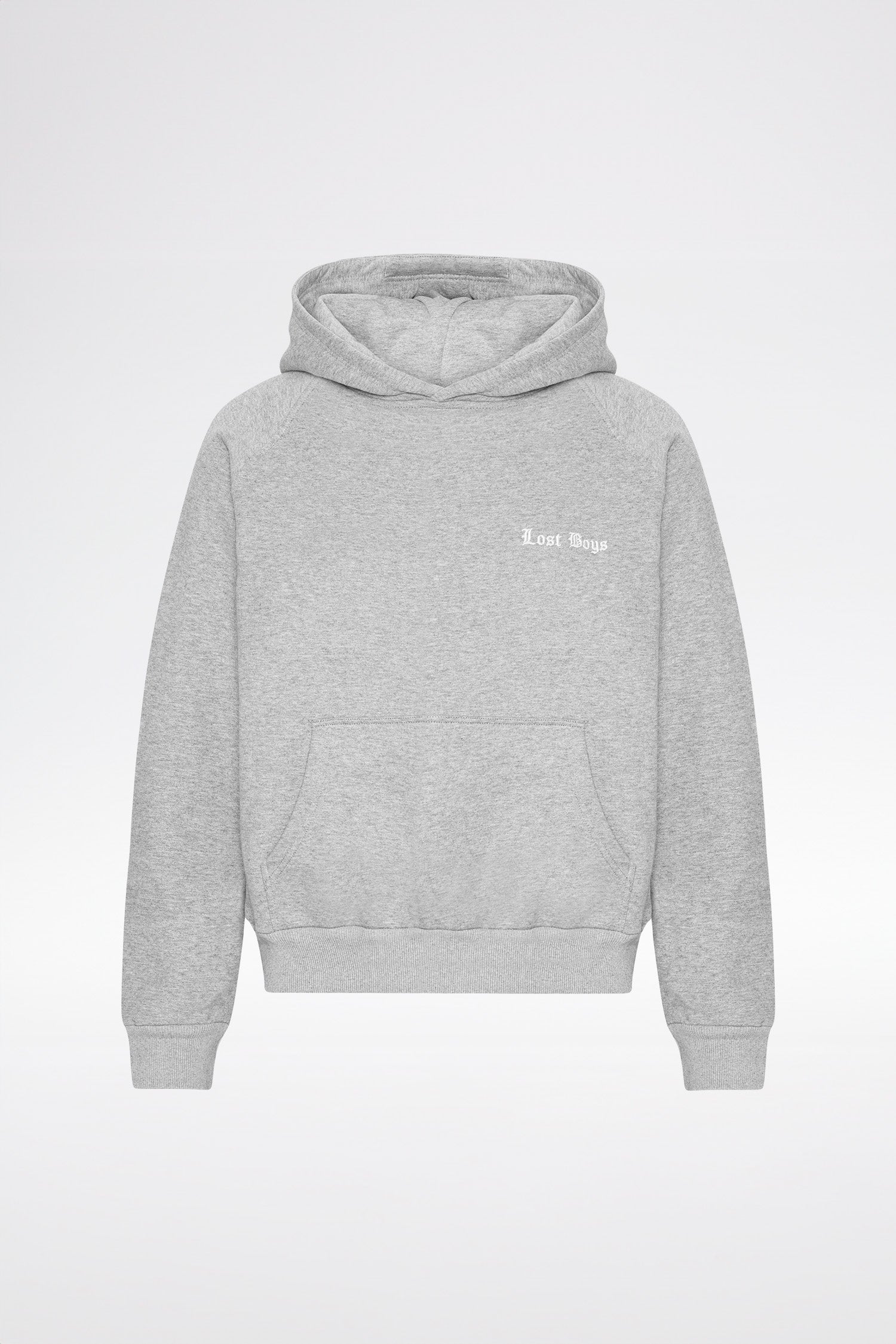 EMBROIDERY LOGO HOODIE - Gray EMBROIDERY LOGO HOODIE - Gray