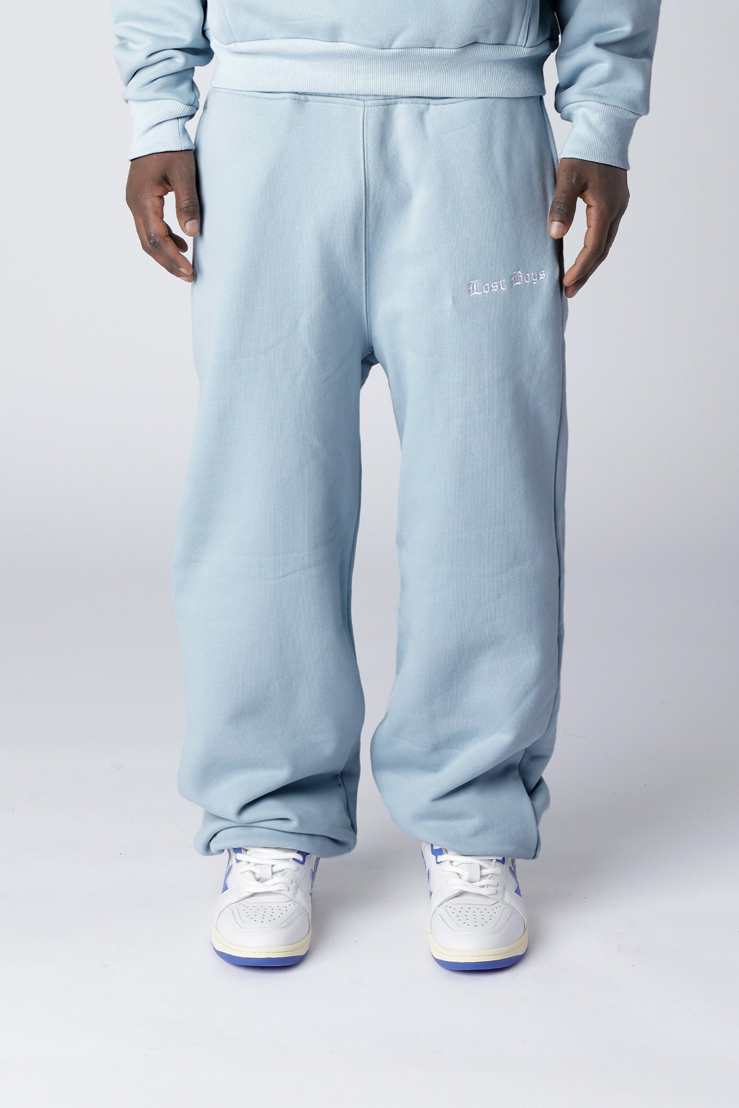 EMBROIDERY LOGO JOGGERS - Clear blue EMBROIDERY LOGO JOGGERS - Clear blue