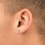 14k Solid Gold Diamond Lightning Bolt Men's Earrings .05CTW 14k Solid Gold Diamond Lightning Bolt Men's Earrings .05CTW