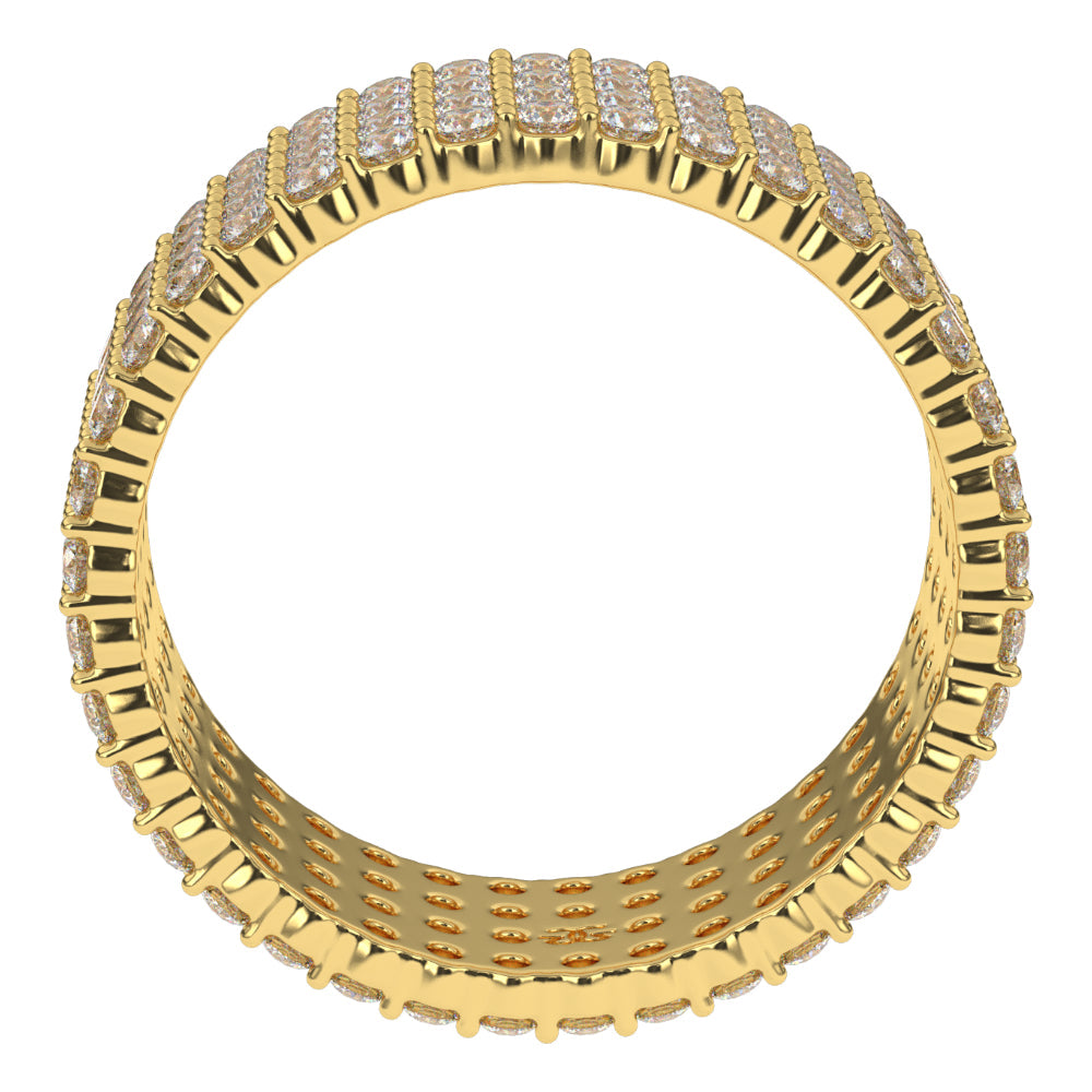 4 Row Diamond Stacked Eternity Ring 4 Row Diamond Stacked Eternity Ring